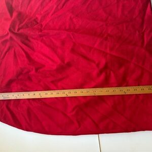 Vintage retro 100% wool skirt plus size 24 Red A-Line 1X 2X modest work church